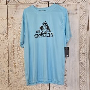 Adidas Men's Light Blue Graphic Tee Xl NWT